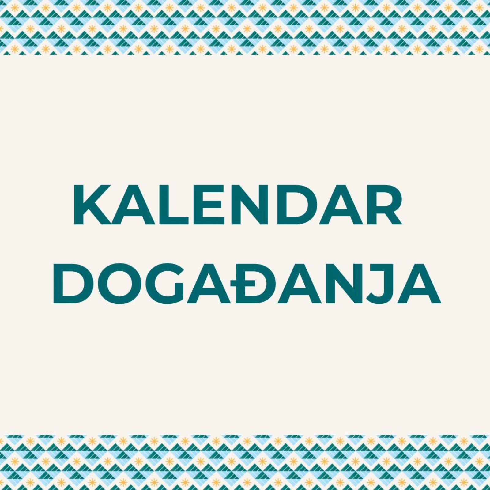 KALENDAR DOGAĐANJA